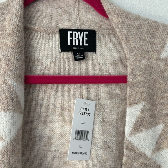 Frye Ladies' Patterned Cardigan Sweater Size XL - Picture 7 of 10